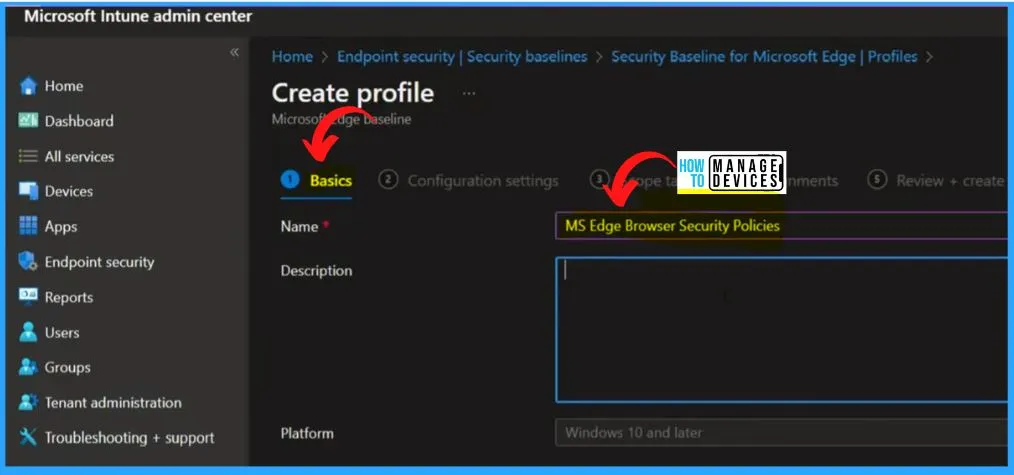 Secure Microsoft Edge Browser using Intune Security Policies - fig.4