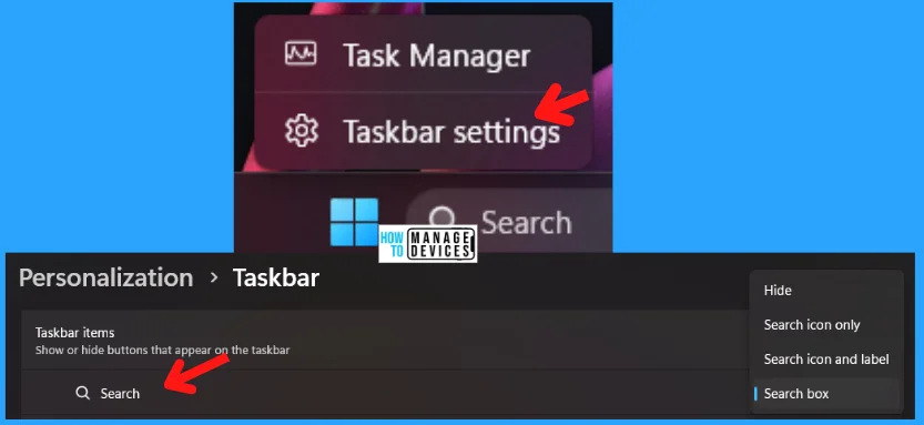 Custom Search Box on the Taskbar of Windows 11 - Fig. 3