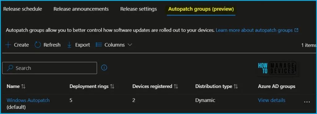 How to Manage Windows Autopatch Groups from Intune Fig.3