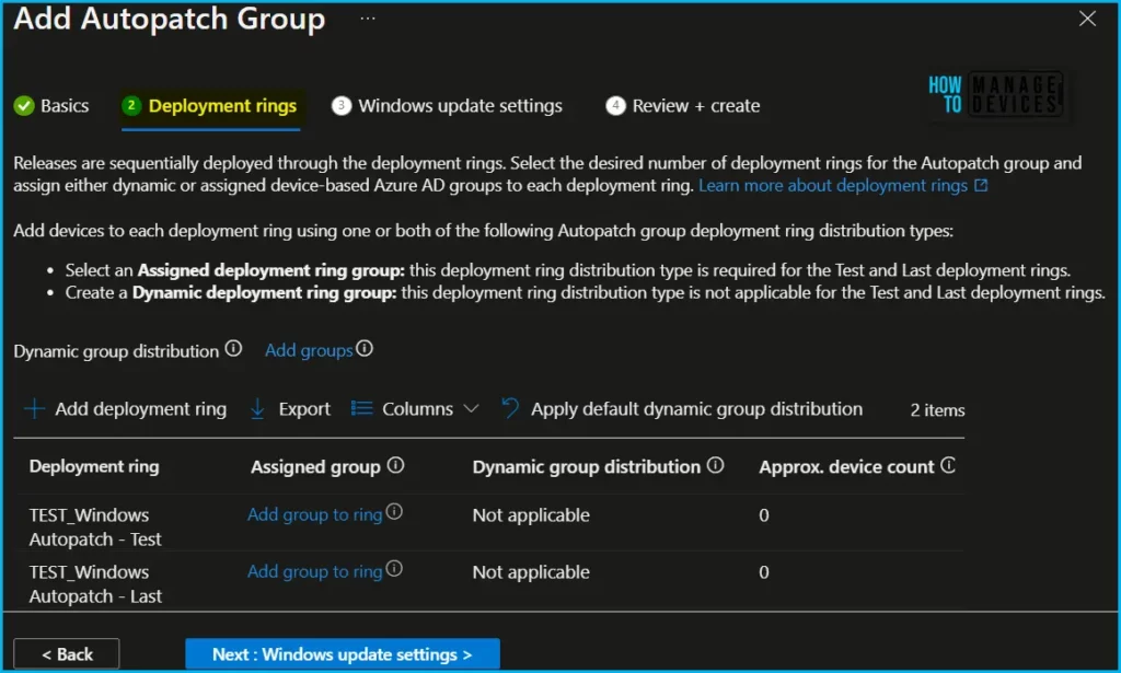 How to Manage Windows Autopatch Groups from Intune Fig.6