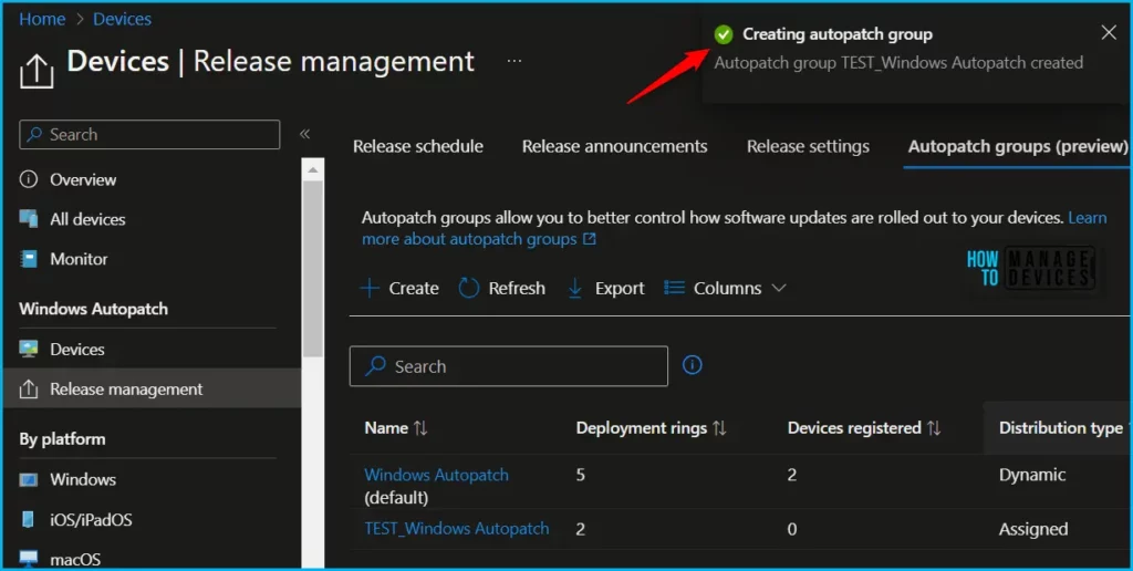 How to Manage Windows Autopatch Groups from Intune Fig.9