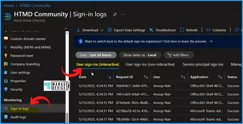 Export Azure AD Logs to Azure Monitor | Analyse the Logs using KQL Queries - fig.13