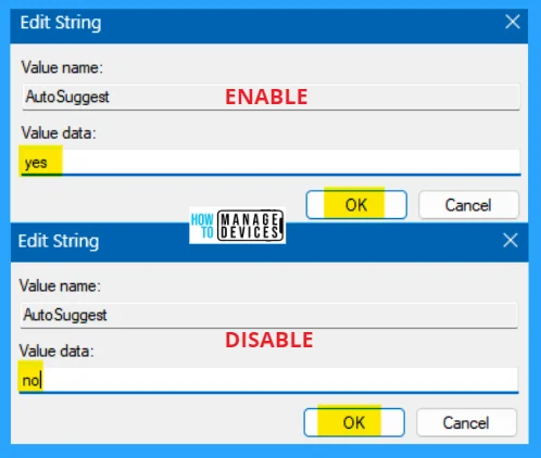 Enable Disable Inline AutoComplete Feature in Windows - Fig. 10