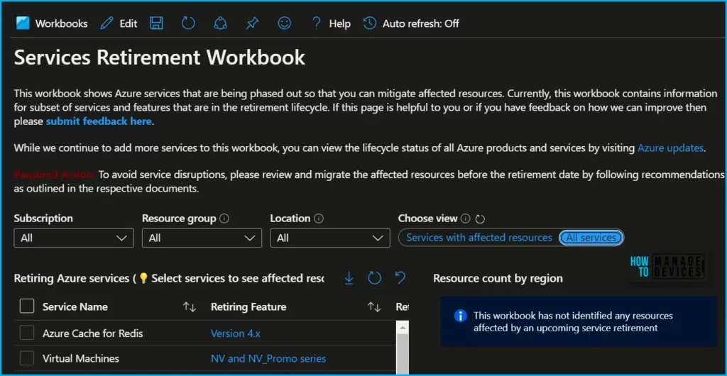 Azure Service Retirement Workbook Essential Guide for Seamless Transition and Migration Fig.3