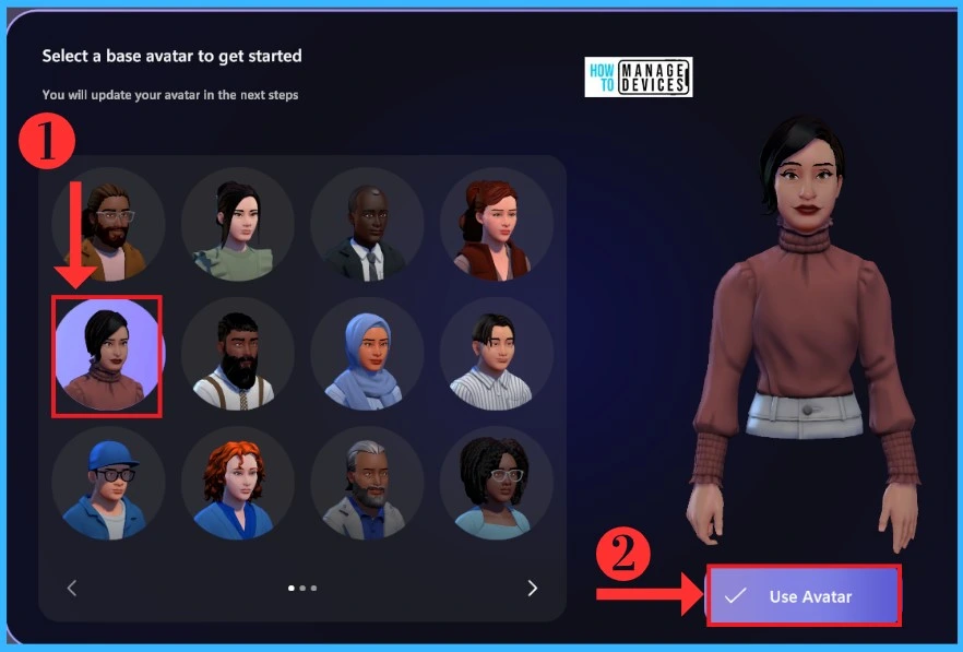 HTMD Newsletter from 26th to 30th June 2023 2 Create 3D Avatar in Microsoft Teams Meeting 26th to 30th June 2023 Fig. 2