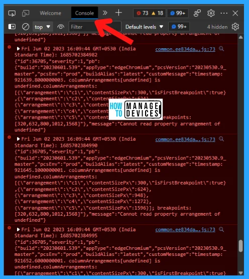 Dev Tools of Microsoft Edge Browser in Windows 11 - Fig. 9