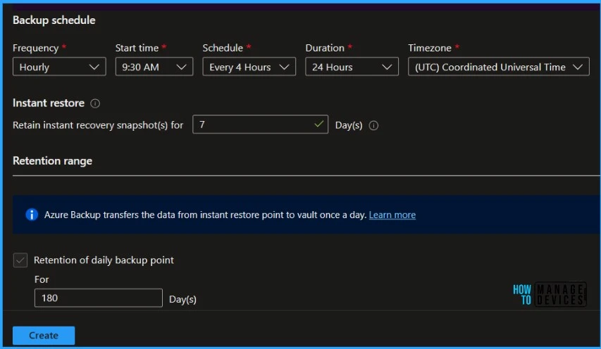 Enable Azure VMs Multiple Backups with Enhanced Policy Fig.4