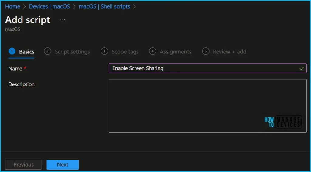 Use Shell Scripts for macOS Devices using Intune Fig.1