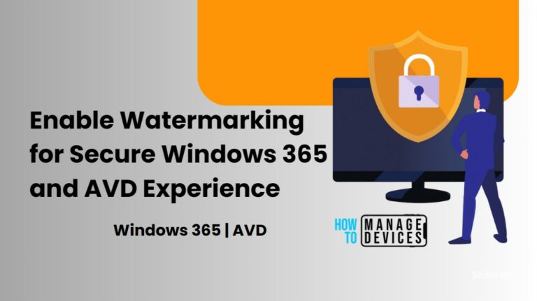 Enable Watermarking for Secure Windows 365 and AVD Experience
