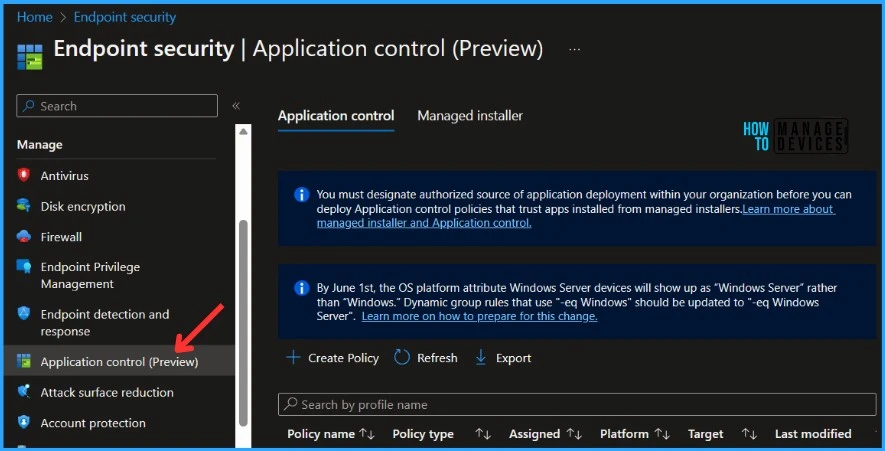 Manage approved apps for Windows devices with Intune Application Control policy Managed Installers Fig.1 