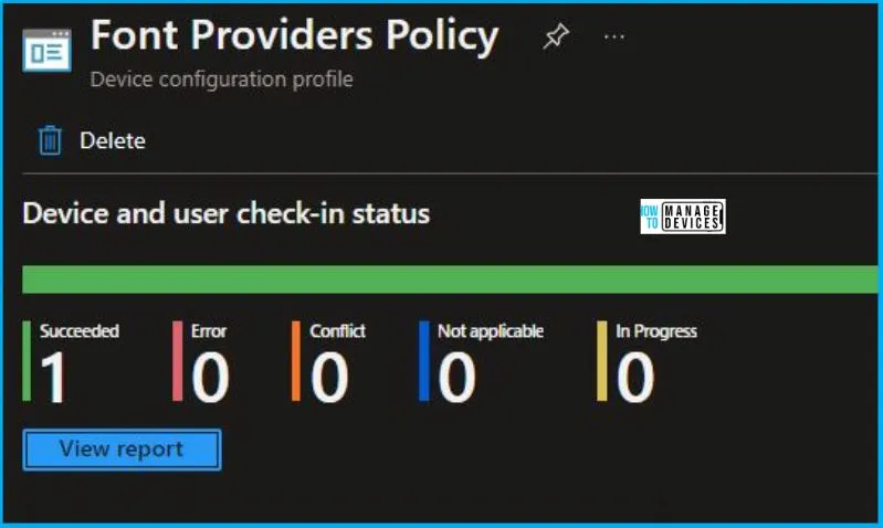 Turn Off the Font Providers Policy Using Intune Fig.9