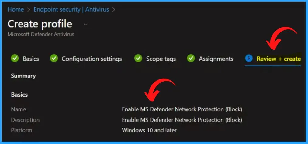 MDE Network Protection Policy Deployment using Intune - fig.8