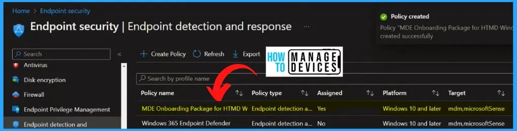 Microsoft Defender for Endpoint Onboarding Process using Intune - fig.9