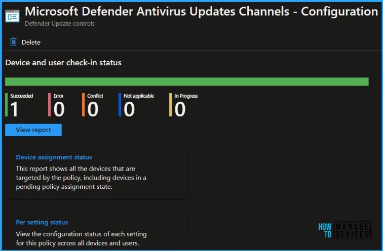 Manage Microsoft Defender Antivirus Updates using Intune Fig.6