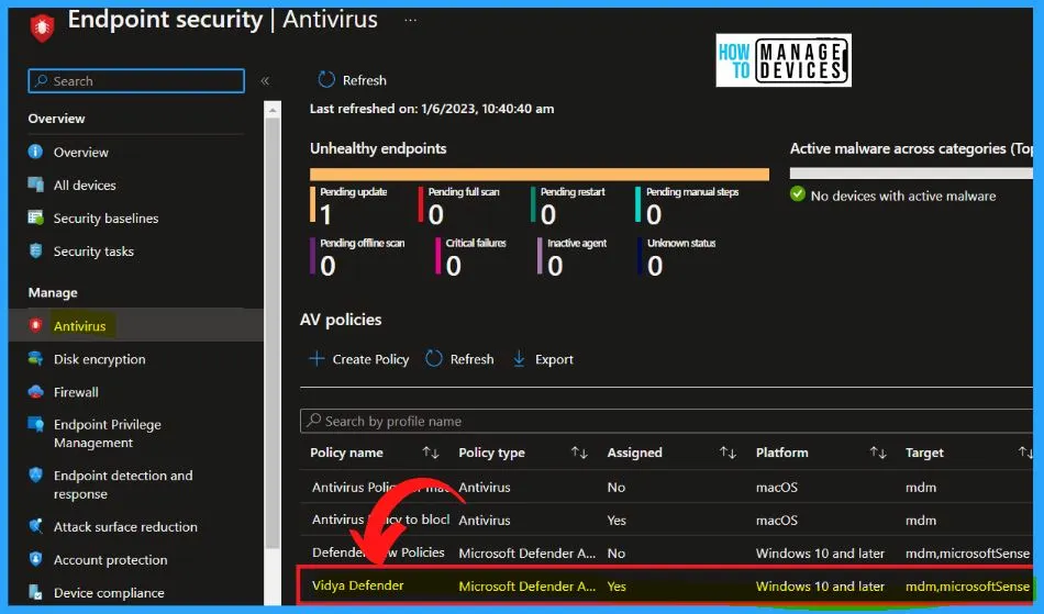 Updated Settings for Microsoft Defender in Endpoint Security Antivirus Policy Using Intune - fig.10