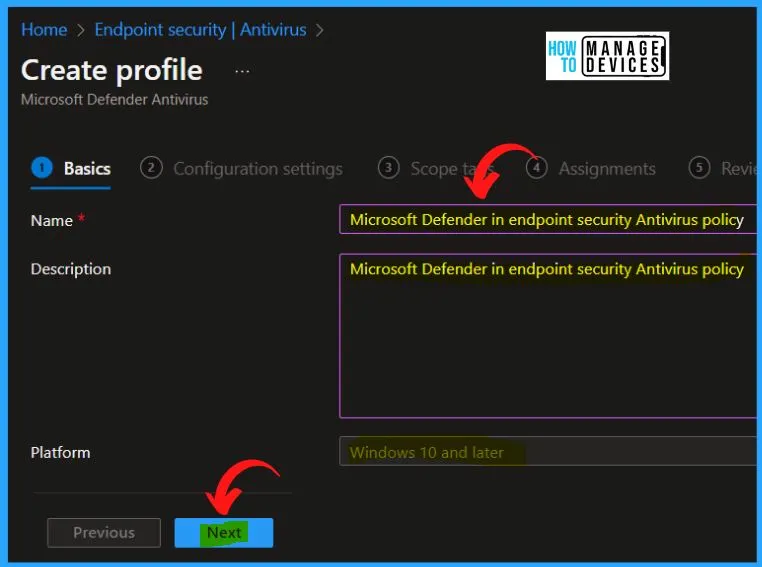 Latest Microsoft Defender Antivirus Configuration Policy Settings in Intune - fig.4