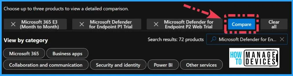 Get Microsoft Defender for Endpoint Product Comparison and License Assignment Options - fig.3