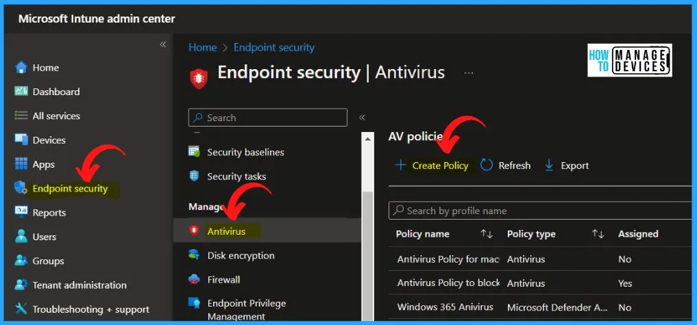 Latest Microsoft Defender Antivirus Configuration Policy Settings in Intune - fig.2