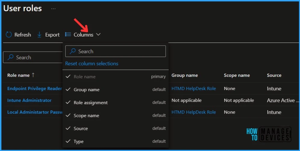 HTMD Newsletter from 26th to 30th June 2023 3 New Intune RBAC Report in Troubleshooting Dashboard 26th to 30th June 2023 Fig. 3