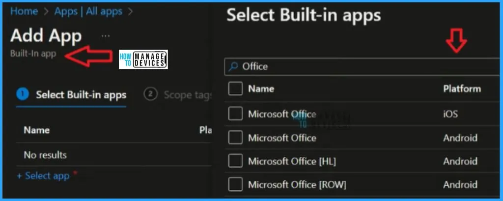 List of Supported Intune Application Types - fig.3