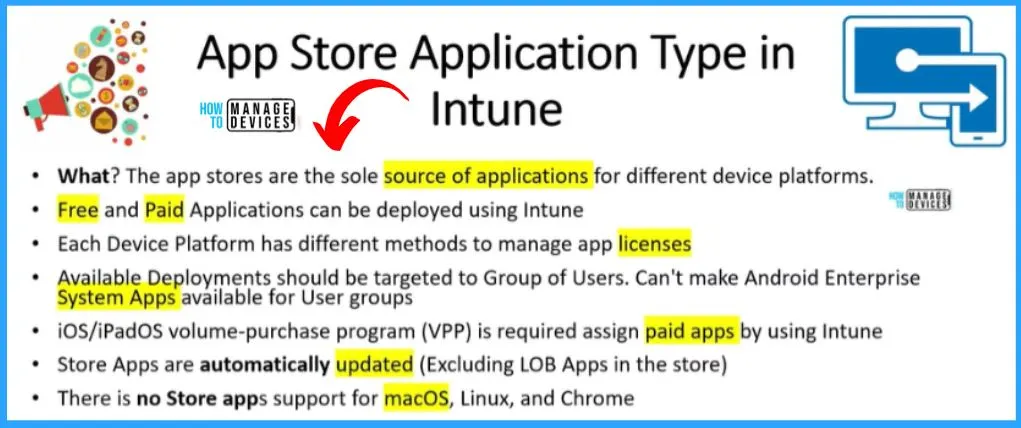 List of Supported Intune Application Types - fig.2