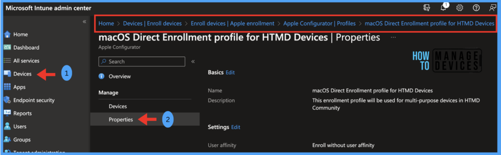 Types of MacOS Enrolment Methods in Microsoft Intune Fig. 14