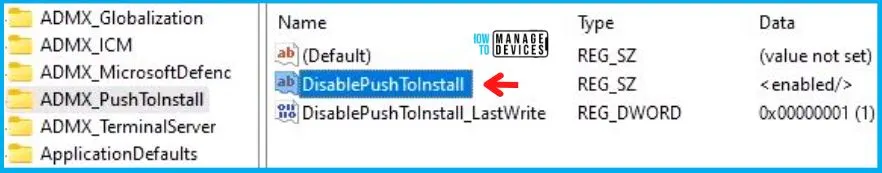 Turn off Push To Install service Policy using Intune 1