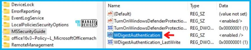 WDigest Authentication Policy Using Intune Fig.11