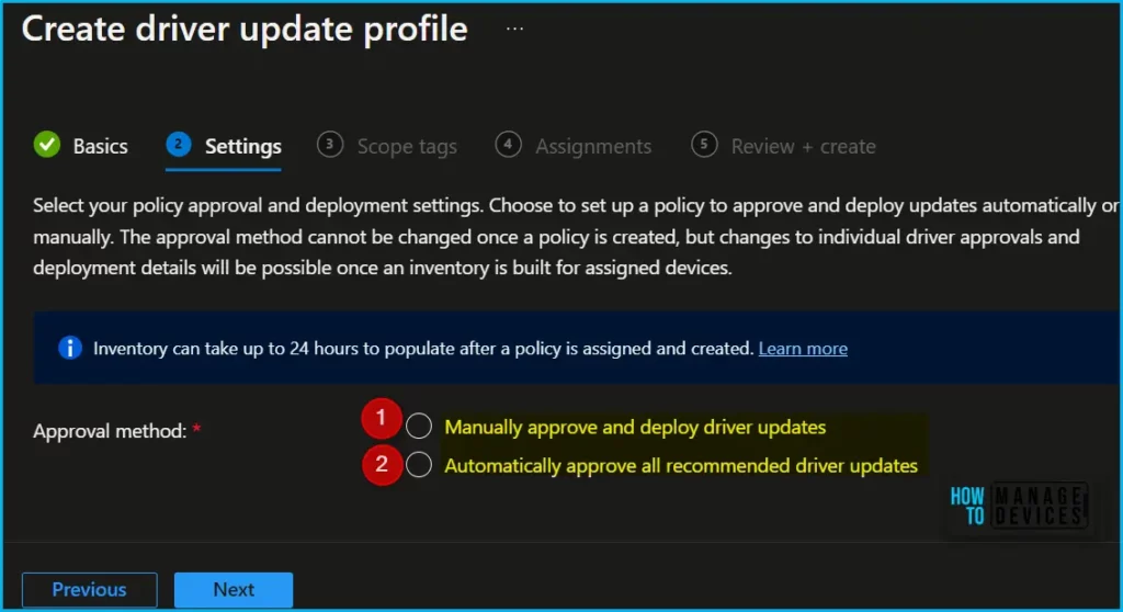 Manage Windows Driver Firmware Updates from Intune Policy Fig.3