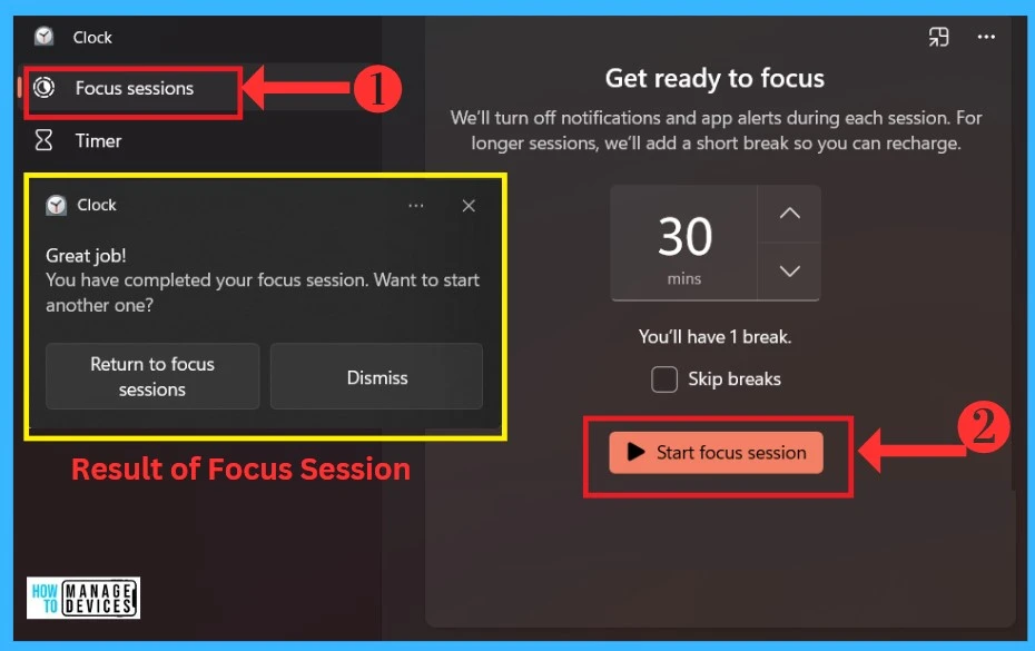 New Windows Alarm Clock Stop Watch Focus Session App Guide - fig.4