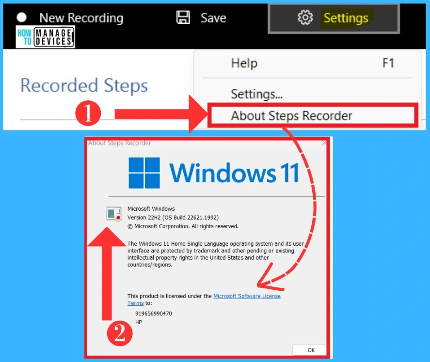 HTMD Newsletter from 24th to 28th July 2023 20 Detailed Overview of Windows Steps Recorder Application 24th to 28th July 2023 Fig. 17