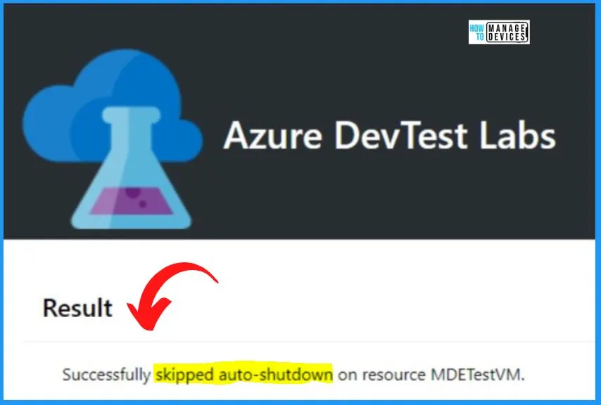 Postpone Auto Shutdown of Azure VM using Email Notification - fig.6