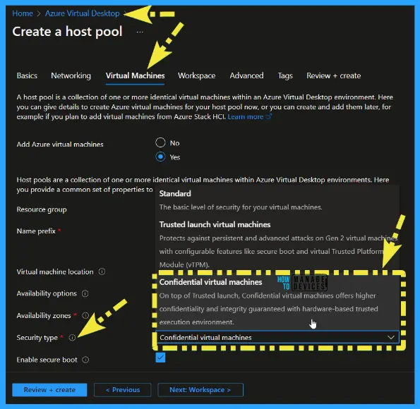 Confidential Virtual Machine Support for AVD - fig.3