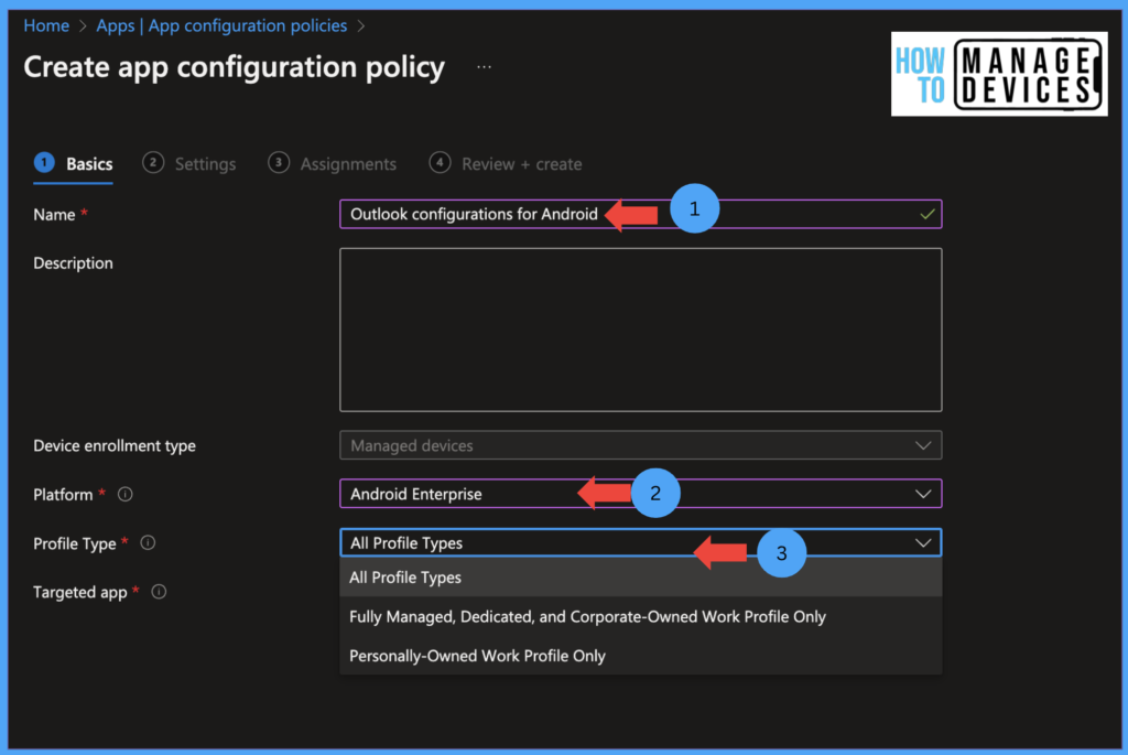 Best Guide to Configure Email Settings for Android Devices in Intune Fig. 3