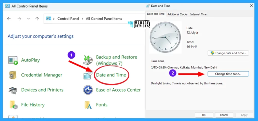 5 Ways to Manage Automatic Time Zone Changes in Windows 11 - Fig. 6