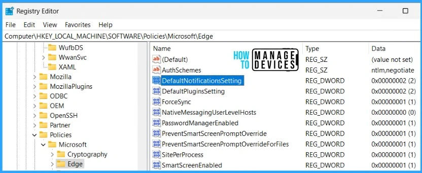 Disable Browser Notifications from Intune Fig.11