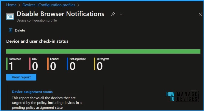 Disable Browser Notifications from Intune Fig.8