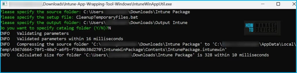 Deploy Batch File using Intune Fig.1