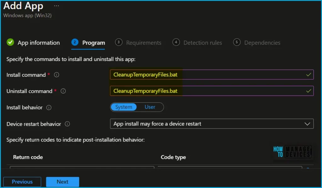 Deploy Batch File using Intune Fig.5