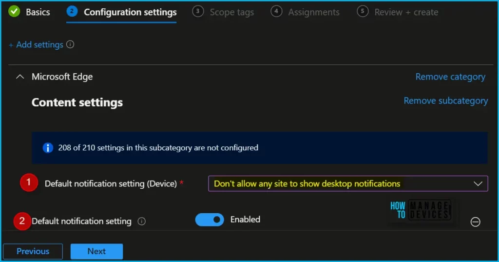 Disable Browser Notifications from Intune Fig.6