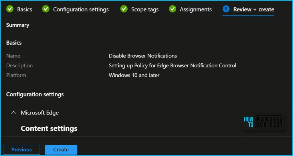 Disable Browser Notifications from Intune Fig.7