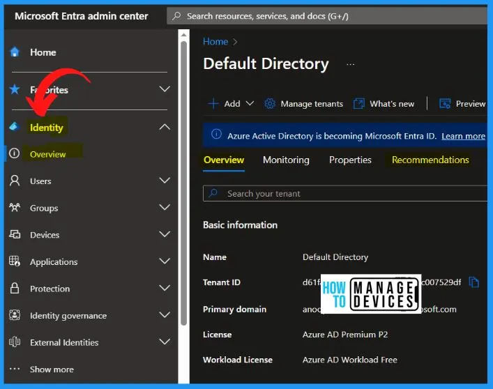 Entra ID Best Practices Monitoring Option for the Tenant 3 Entra ID Best Practices Monitoring Option for the Tenant - fig.3