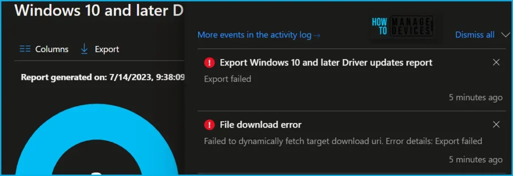 Windows Driver Update Report from Intune Fig.9