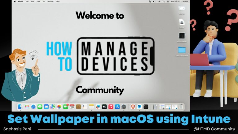 How to Set wallpaper in macOS using Intune