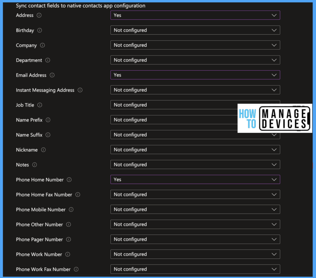How to Create Application Configuration Policies for Managed Apps in Intune Fig: 5
