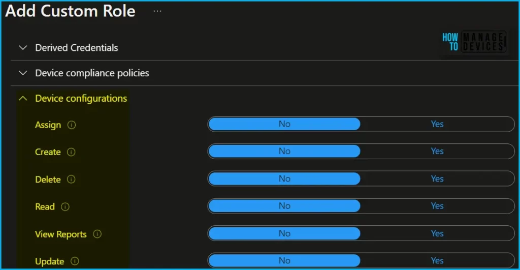 Intune RBAC Role for Windows Drivers Update Management Fig.5