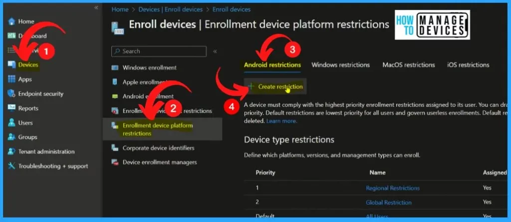 Intune Supported Device Platforms | Custom Baselines - fig.1