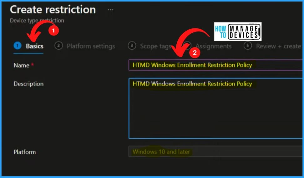 Intune Supported Device Platforms | Custom Baselines - fig.8