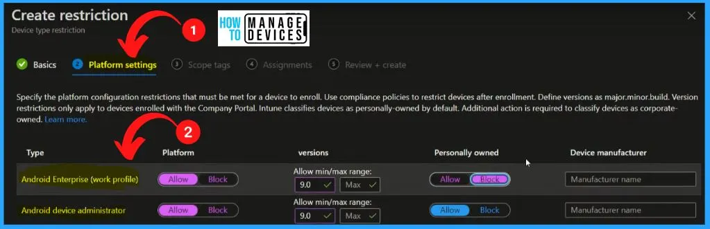 Intune Supported Device Platforms | Custom Baselines - fig.3