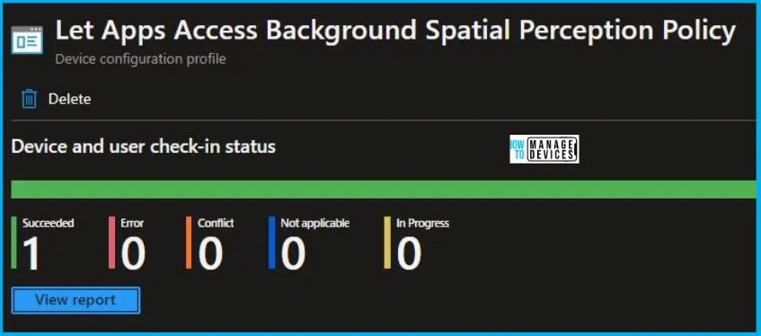 Let Apps Access Background Spatial Perception Policy Using Intune Fig.9